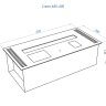Автоматический биокамин Lux Fire Smart Flame 600 RC INOX фото 8