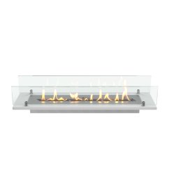 Биокамин встраиваемый в тумбу Steelheat Stand 700 белый