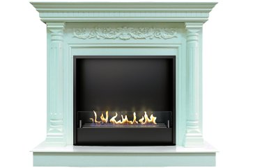 Биокамин в портале Firezo Sicilia Бирюзовый, стандарт