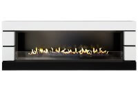 Линейный биокамин Firezo Modern 60 Белый с черным, стандарт